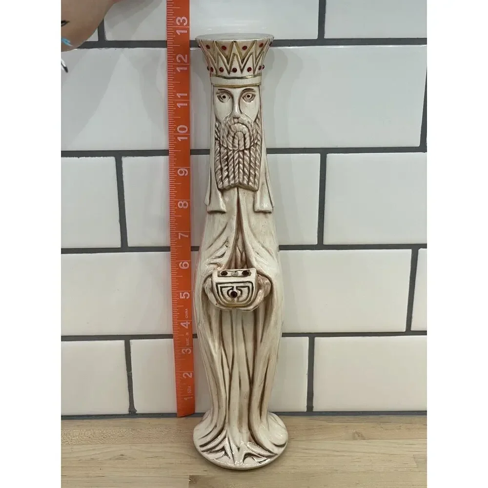 JEWELED Vintage 3‎ Wise Men 13” TALL Ceramic Christmas Decor Nativity RARE